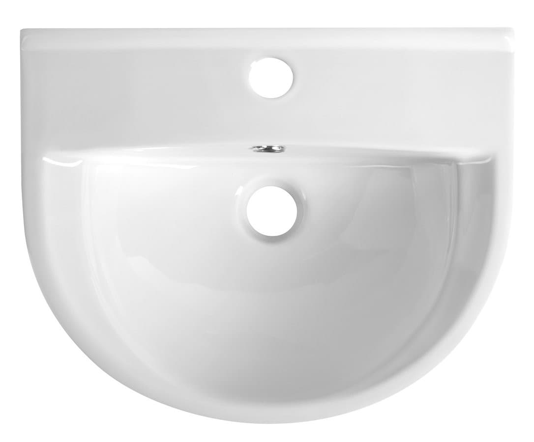 SPIRAL umywalka ceramiczna 43x35cm, biały