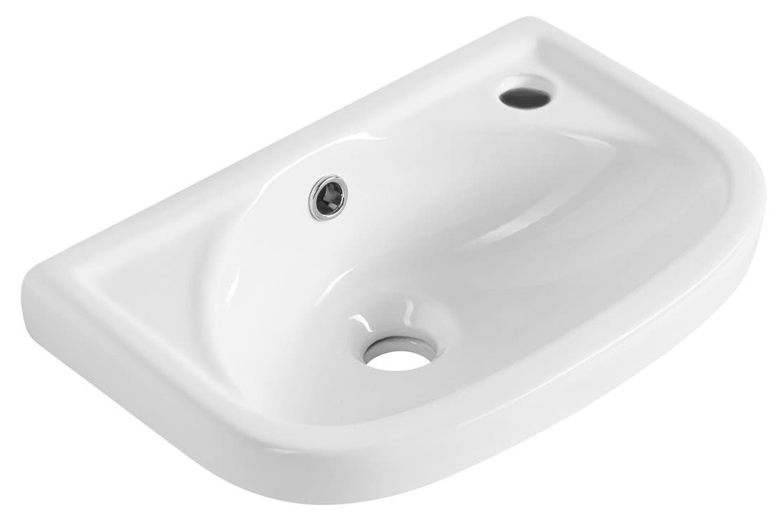 REX umywalka ceramiczna 41x28cm, biały