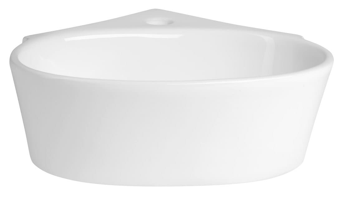 ECKERT umywalka ceramiczna narożna 36x36cm, biały