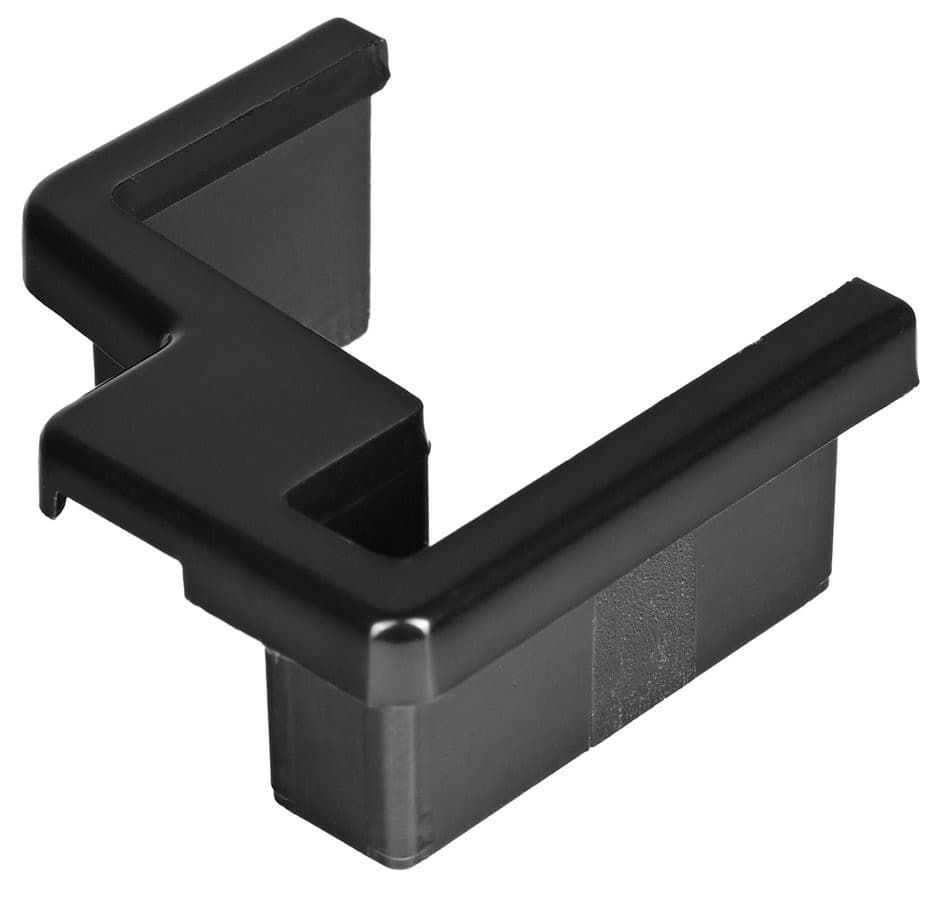 EASY BLACK Zaślepka profilu ściennego, lewa