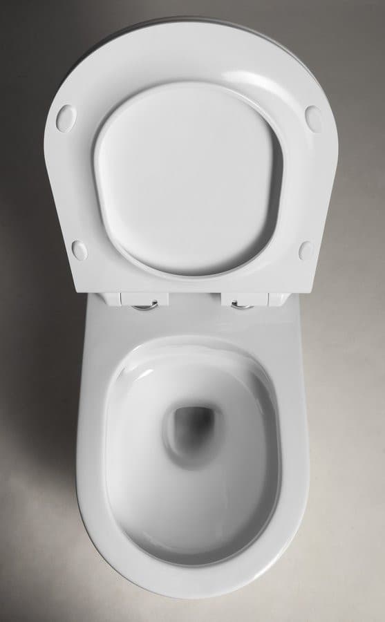 CARLO WC misa wisząca, Vortex Rimless, 36x53cm, biały