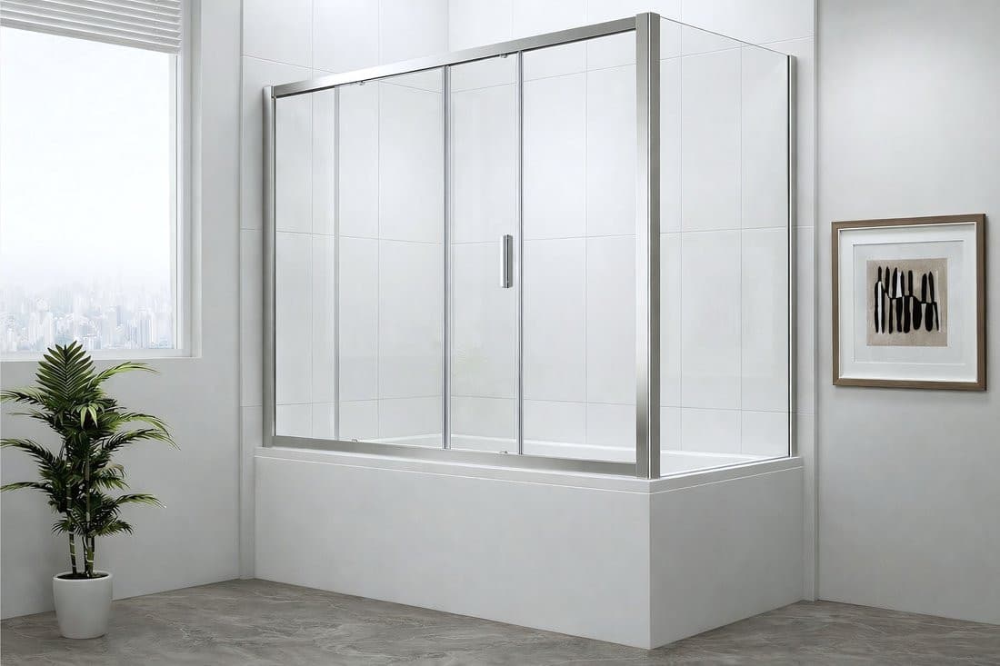 DEEP ścianka boczna 800x1650mm, szkło czyste