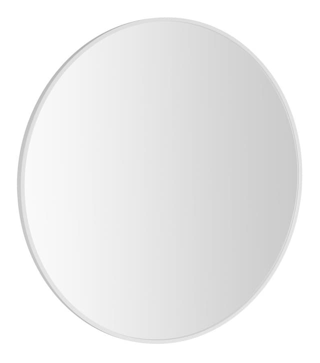 NOTION SLIM okrągłe lustro w ramie, średnica 70cm, biały mat