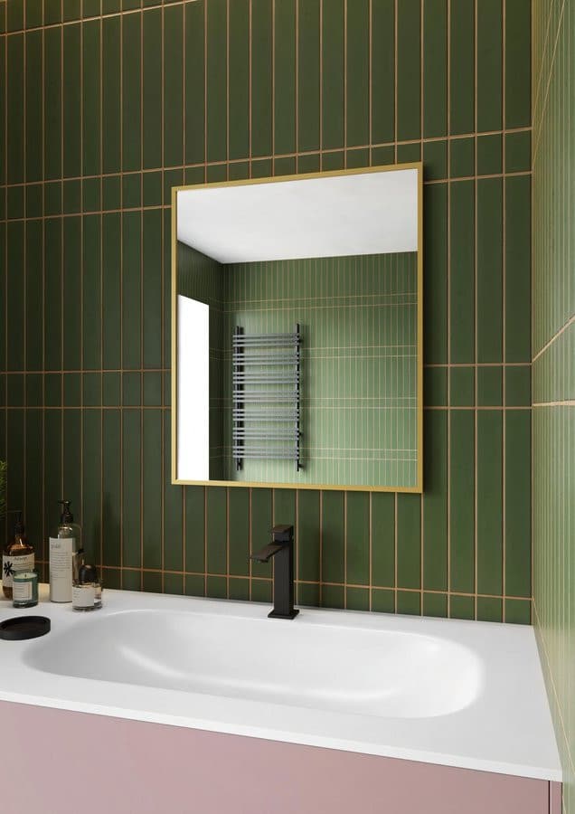 NOTION SLIM lustro w ramie, 60x80cm, złoto mat