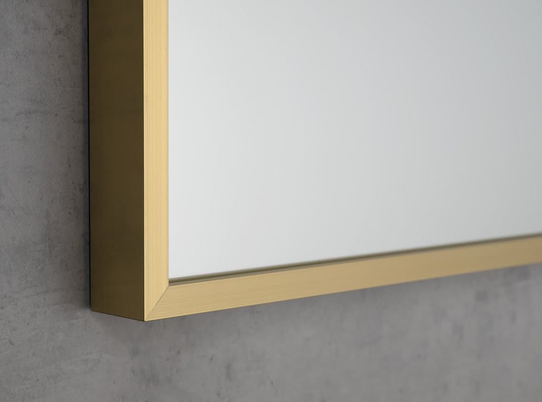 NOTION SLIM lustro w ramie, 60x80cm, złoto mat