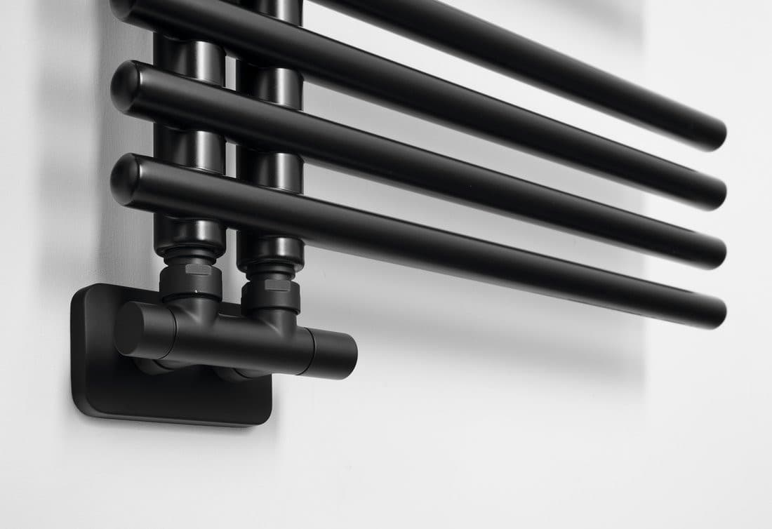 NYMPHA grzejnik łazienkowy 500x1250mm, czarny mat