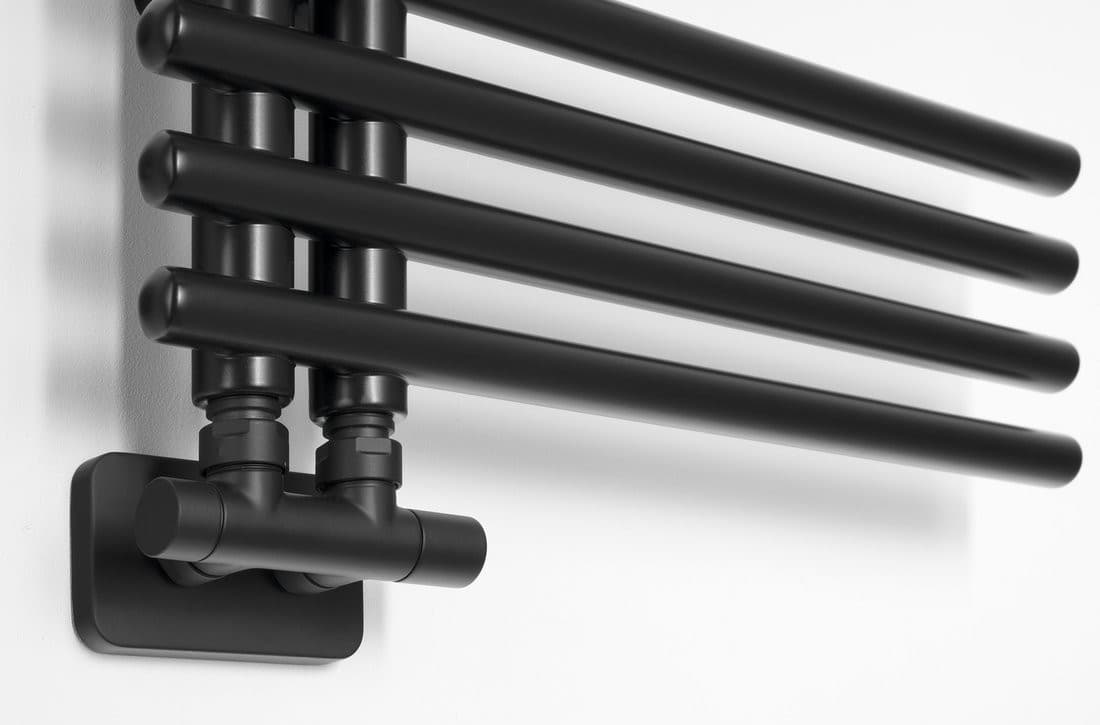 NYMPHA grzejnik łazienkowy 500x800mm, czarny mat