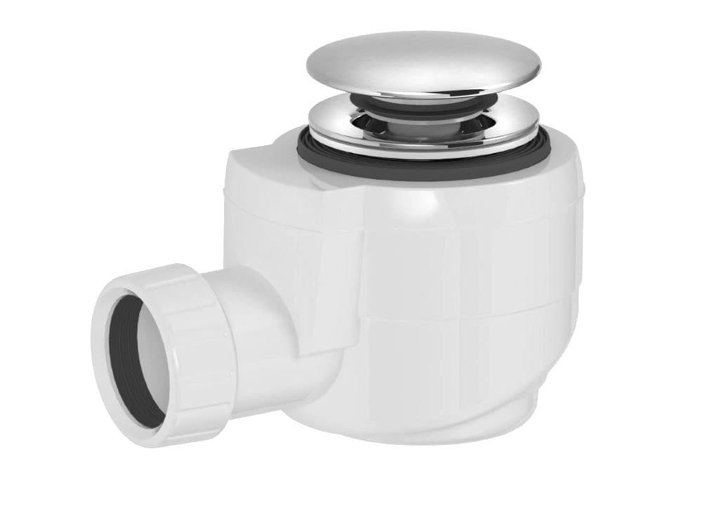 Odpływ wannowy DN40, klik-klak, chrom