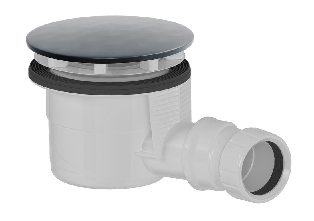 Syfon do brodzików, średnica 90mm, DN40, maskownica gun metal