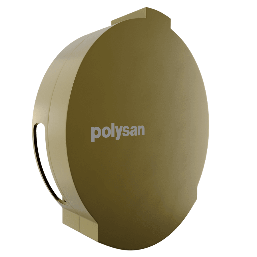 Pokrętło przelewu zestawu odpływowego, złoto mat