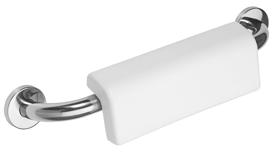 HANDICAP poręcz z oparciem, 500mm, stal nierdzewna połysk