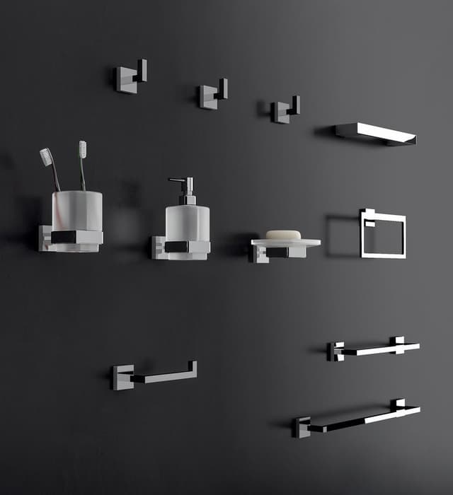 ELBA kubek, szkło mleczne, chrom