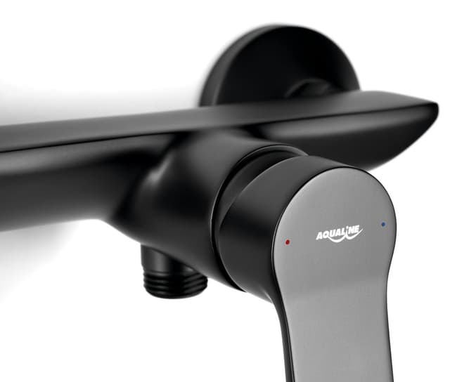 SINTRA bateria prysznicowa ścienna, czarny mat