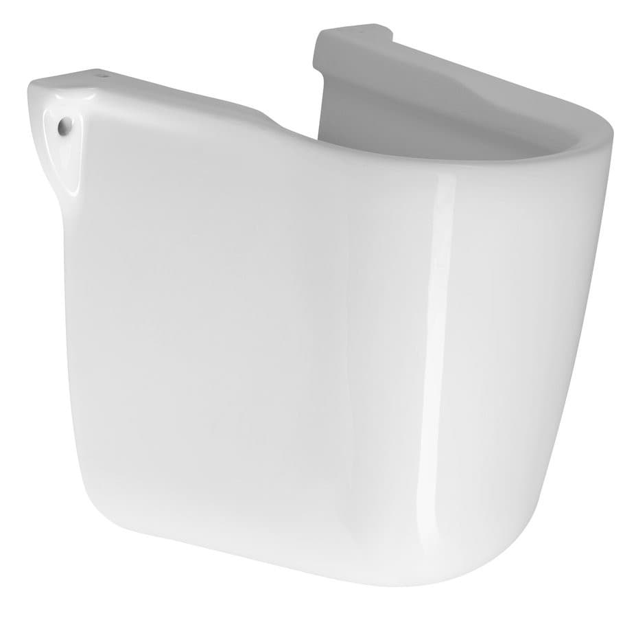 SPIRAL ceramiczna pokrywa syfonu, półkolumna, biały