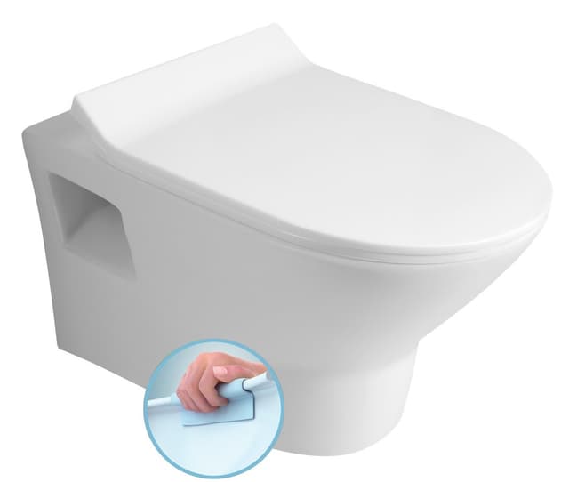 IMOGEN WC wiszące, Rimless, 36x50cm, biały