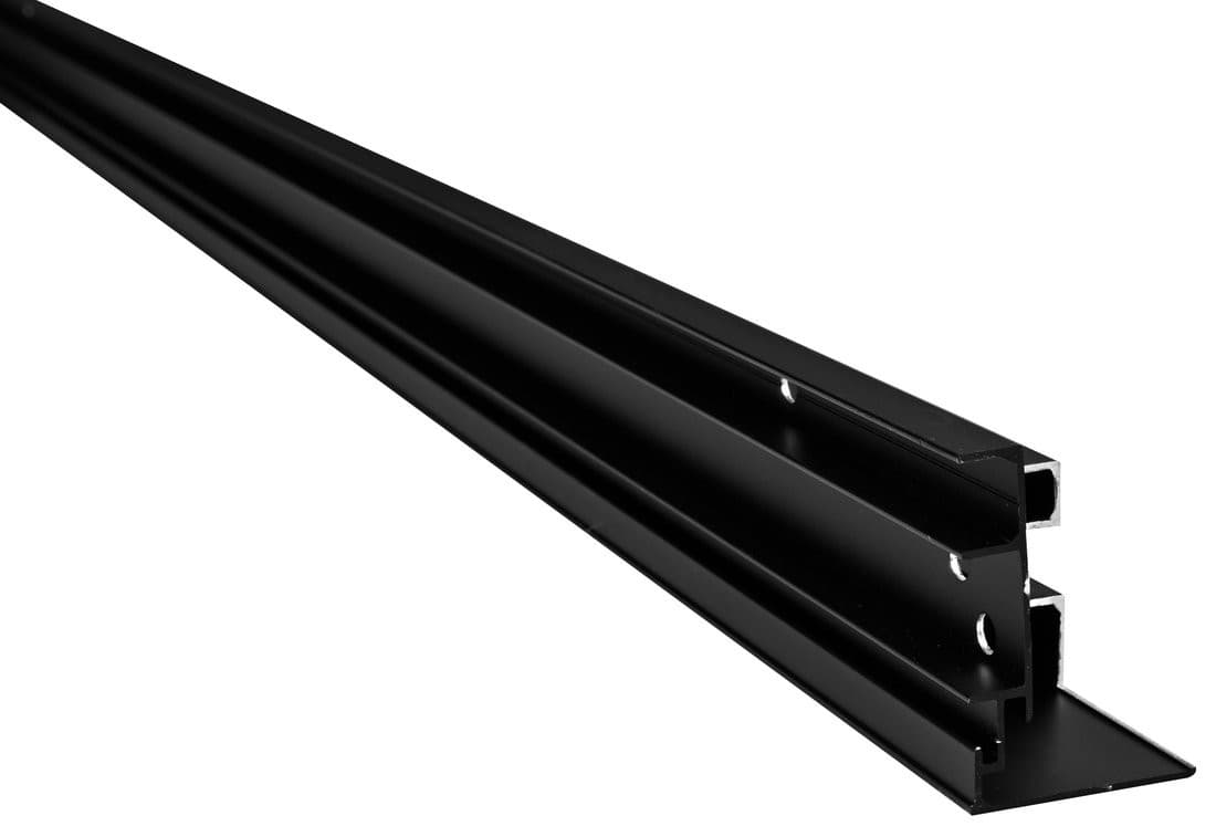 EASY BLACK Profil ścienny do mocowania szyby,1900mm