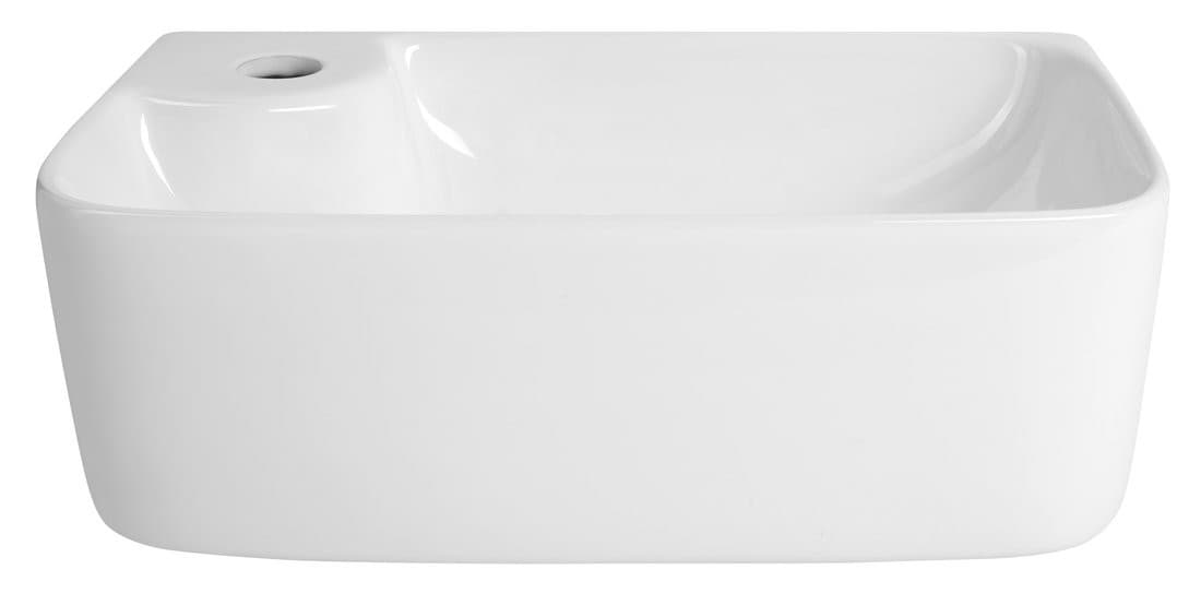 BELLE umywalka ceramiczna 36x22cm, biały