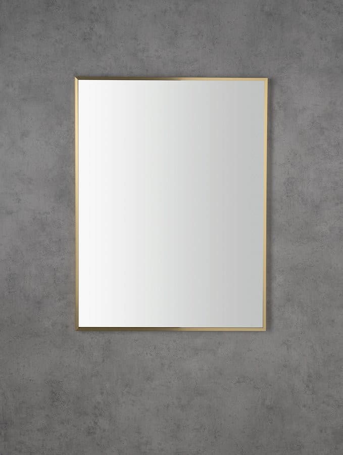 NOTION SLIM lustro w ramie, 60x80cm, złoto mat