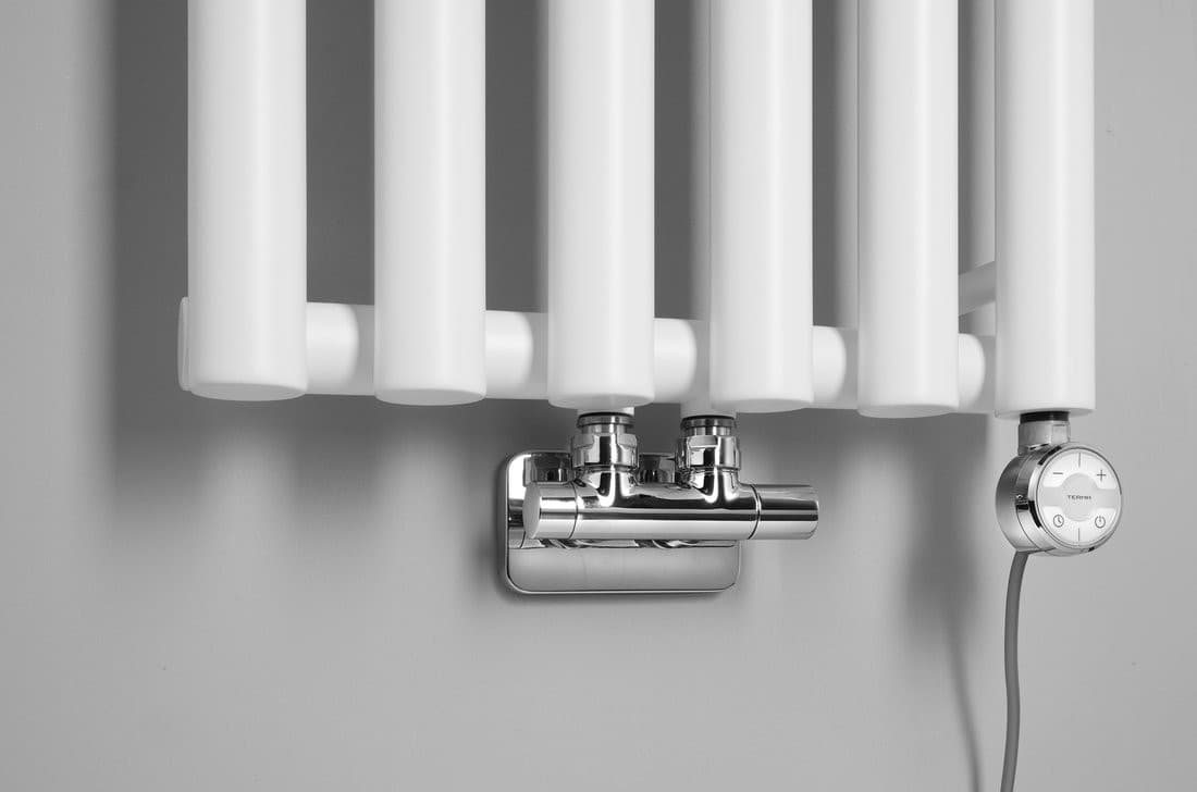 PILON grzejnik łazienkowy 418x1800mm, 6 wieszaki, biały mat