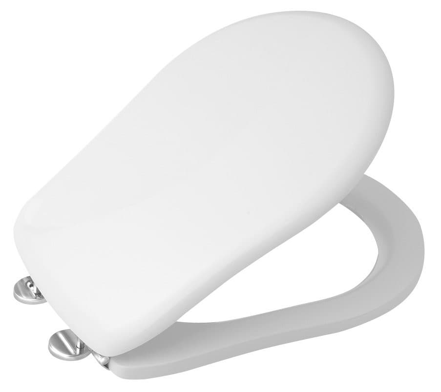 RETRO deska WC, biała/chrom