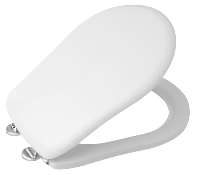 RETRO deska WC, biała/chrom