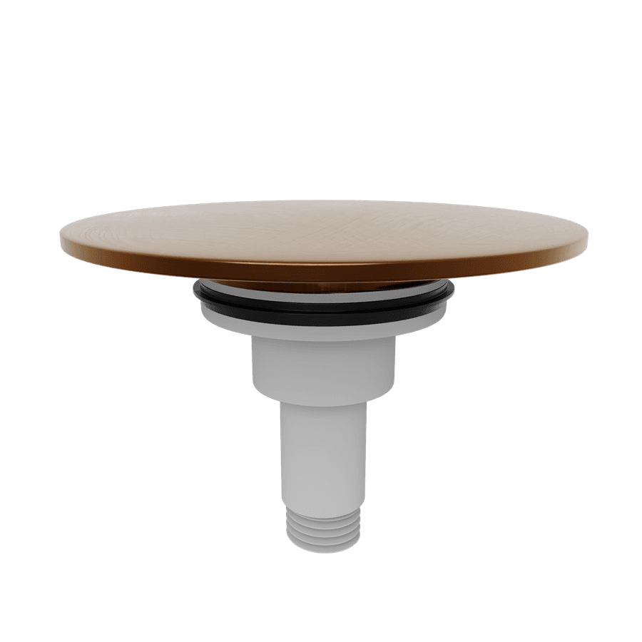 Korek zapasowy do zestawu odpływowego, klik-klak, miedź mat