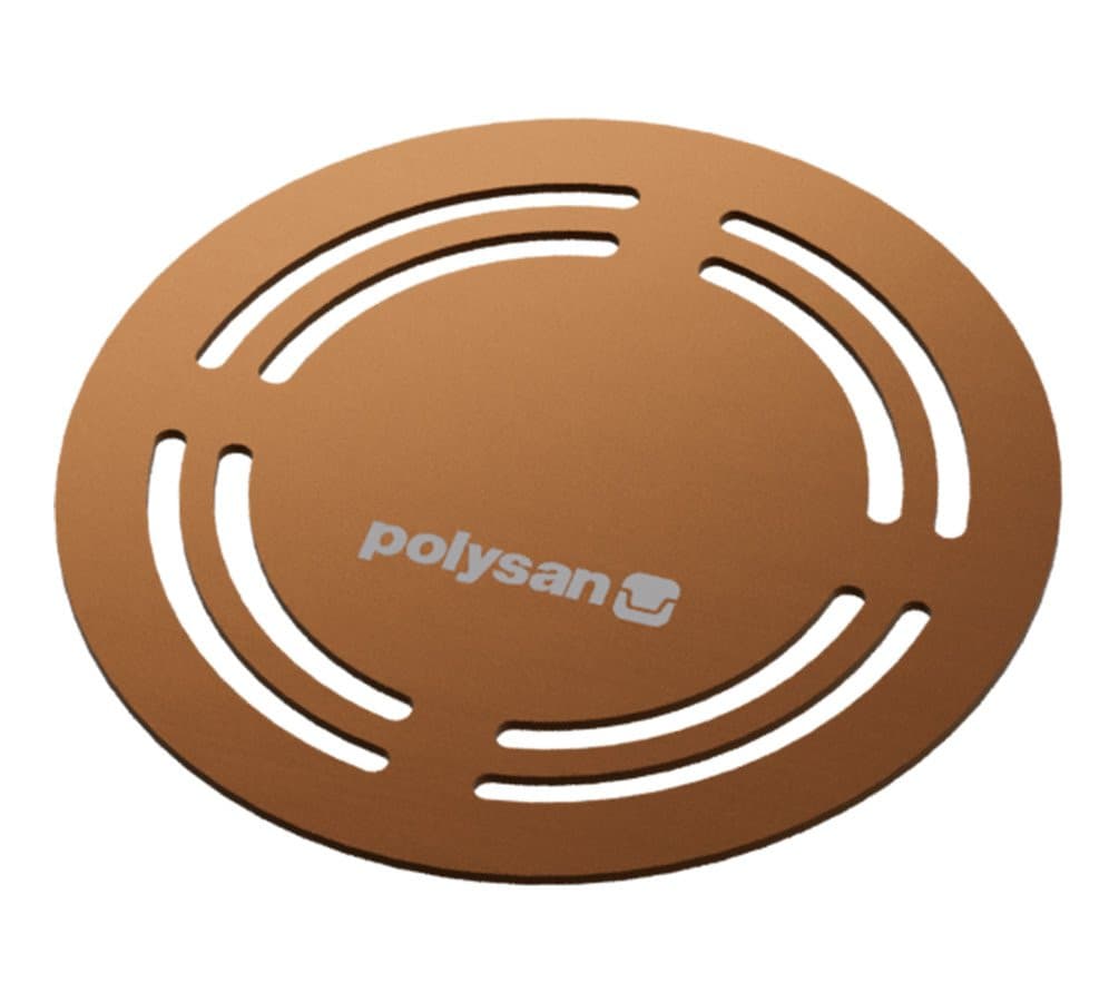 FLEXIA okrągła maskownica syfonu, złoto mat