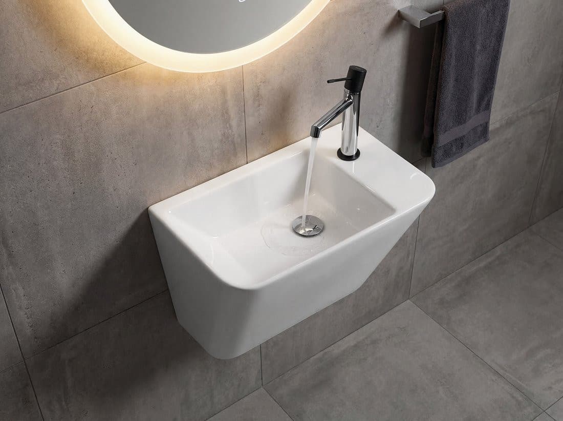 PRIMO umywalka ceramiczna 50x28cm, biały