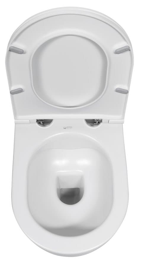 INFINITY miska WC wisząca, Rimless, 36,5x53cm, biały mat