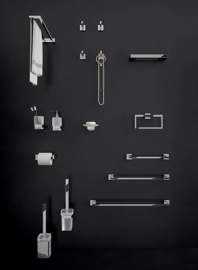 ELBA kubek, szkło mleczne, chrom