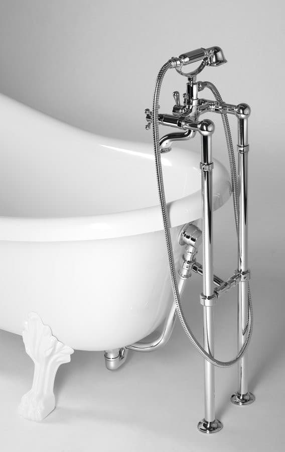 RETRO wolnostojąca wanna 168x76,2x70cm, biała, nogi białe