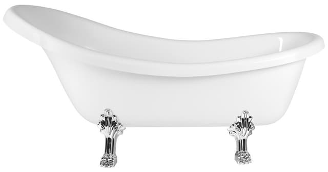 RETRO wolnostojąca wanna 174,5x82x80,5cm, biała, nogi chrom