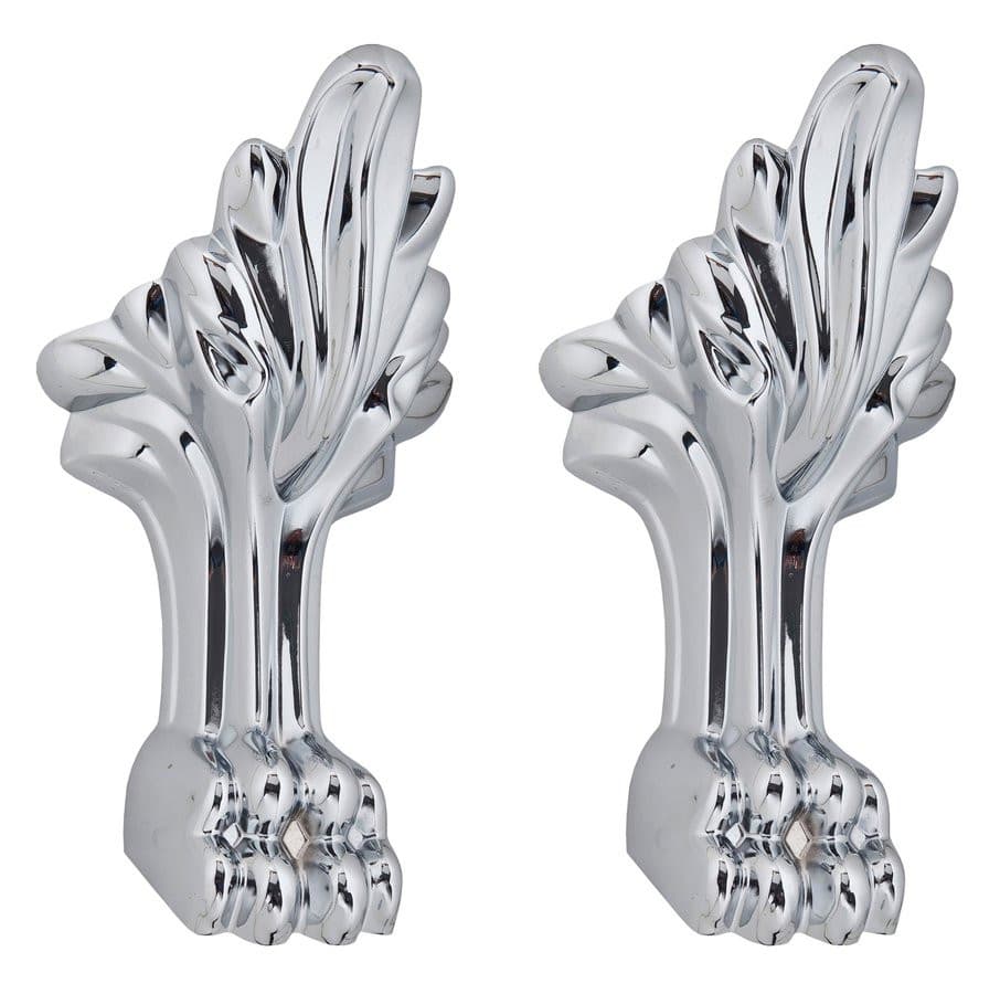 RETRO krótkie nóżki podporowe, 2 szt., chrom