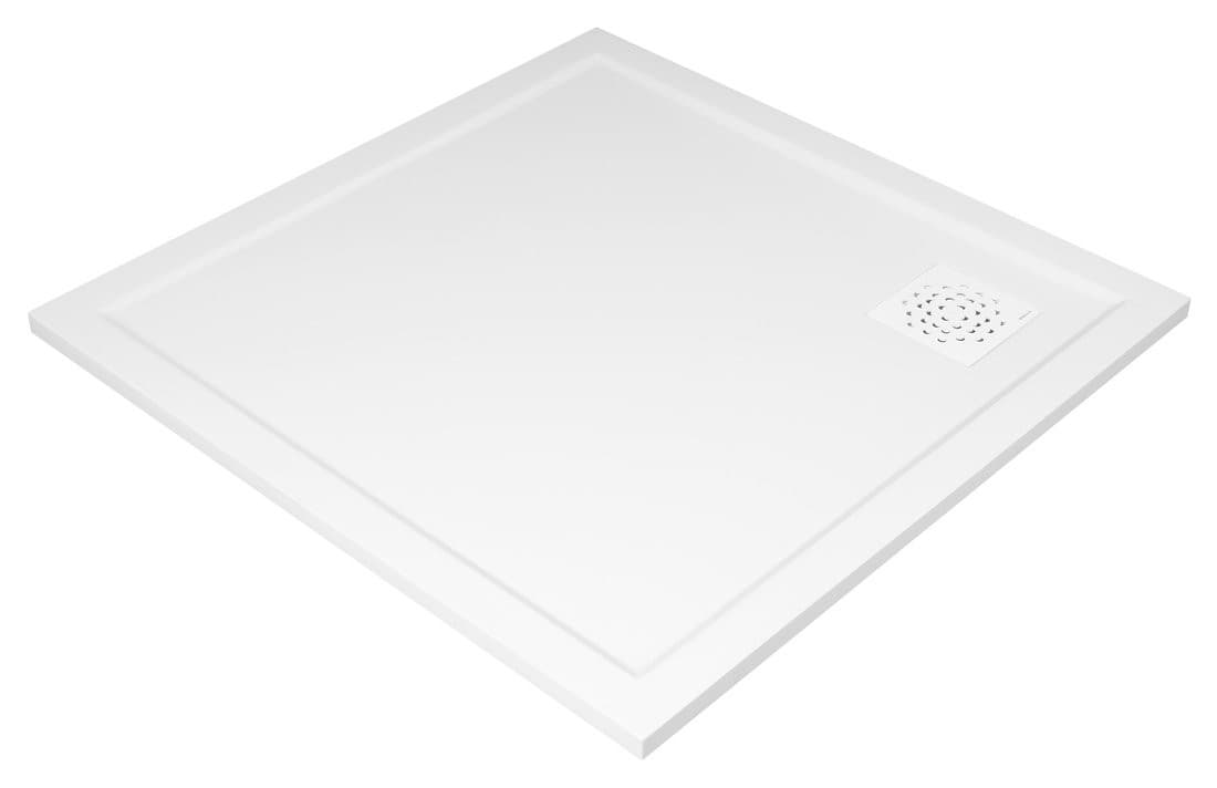 XENA brodzik prysznicowy kompozytowy, kwadrat 90x90cm, biały