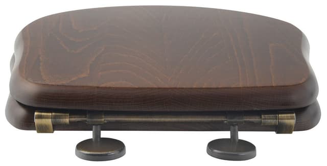 RETRO deska WC, orzech/brąz