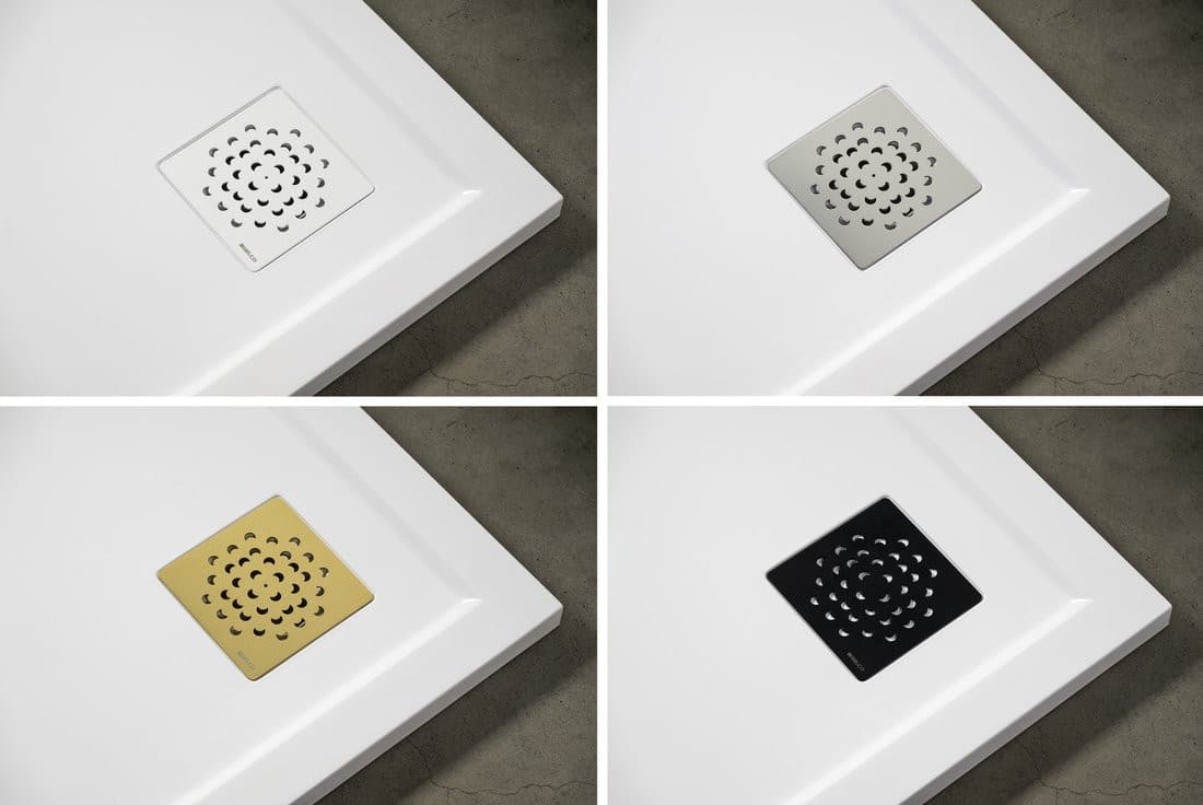 XENA brodzik prysznicowy kompozytowy, kwadrat 90x90cm, biały