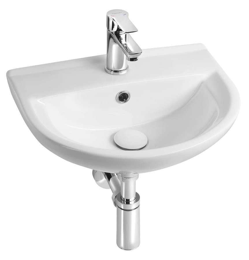 SPIRAL umywalka ceramiczna 43x35cm, biały