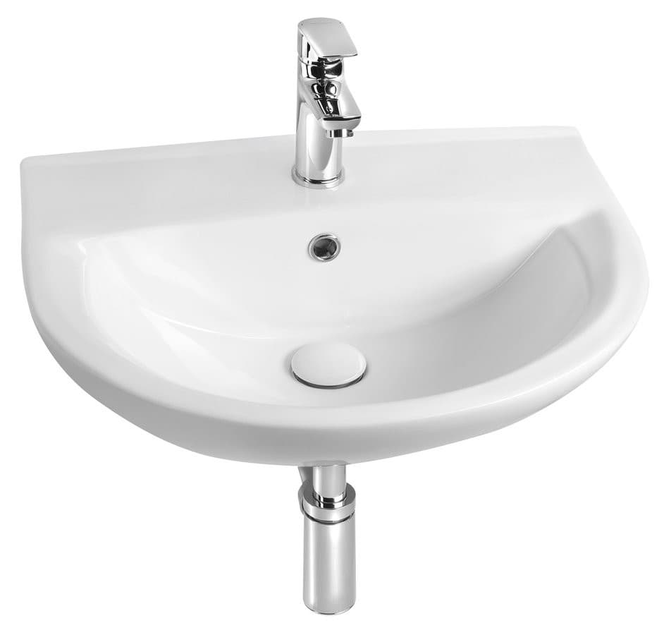 SPIRAL umywalka ceramiczna 54x45cm, biały