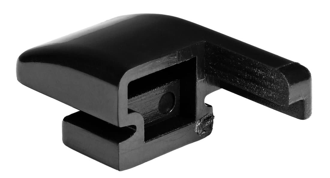 EASY BLACK uchwyt stałego szkła, lewy