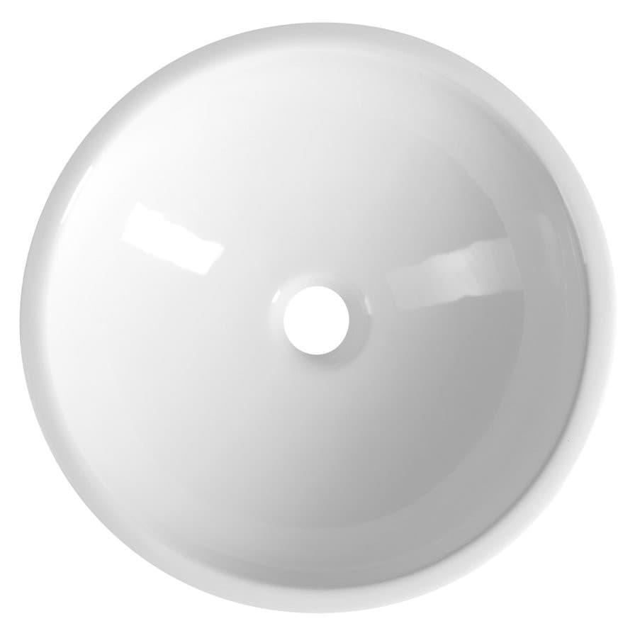 ROLA umywalka ceramiczna wpuszczana, średnica 41cm, biały
