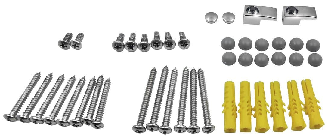 UGGA zestaw montażowy, chróm