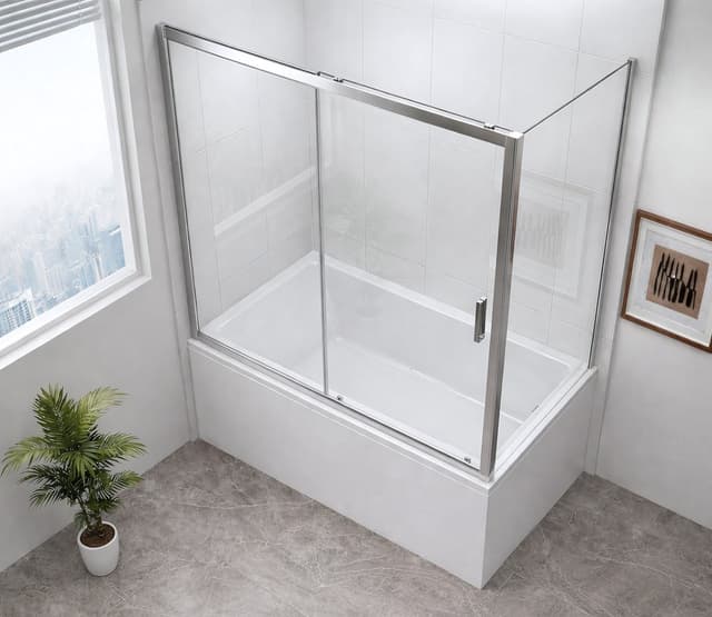 DEEP ścianka boczna 800x1650mm, szkło czyste