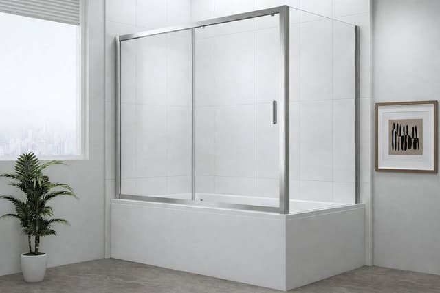 DEEP ścianka boczna 800x1650mm, szkło czyste