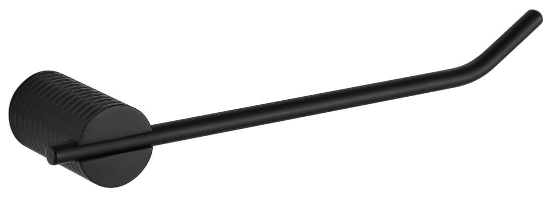 Wieszak na papier toaletowy, czarny mat