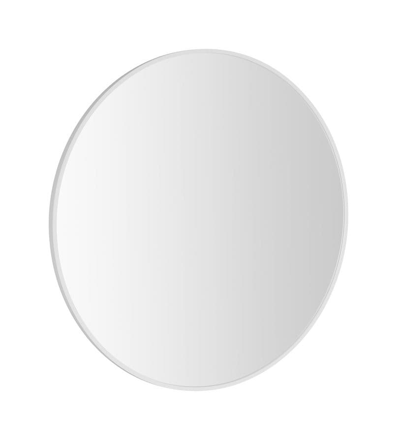 NOTION SLIM okrągłe lustro w ramie, średnica 50cm, biały mat