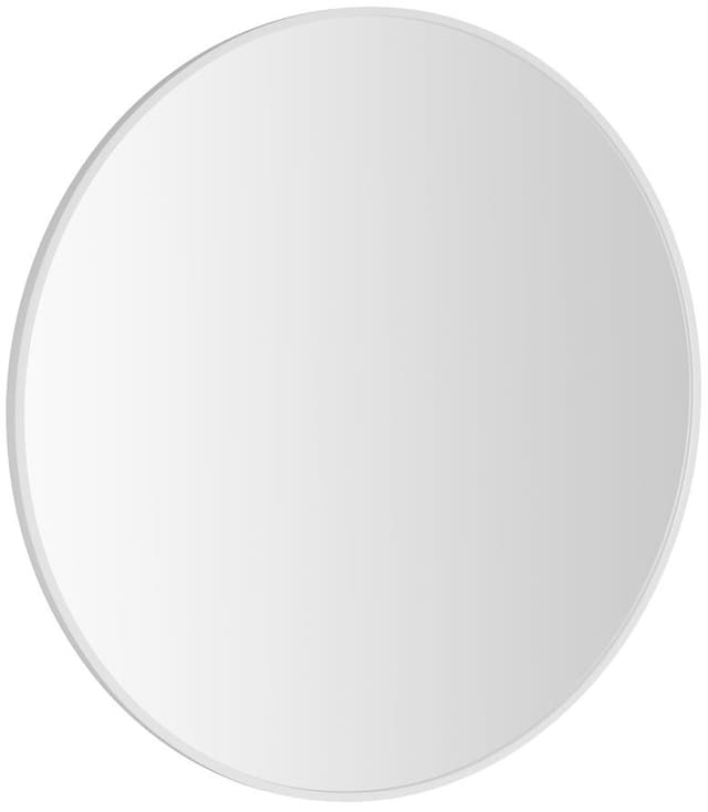 NOTION SLIM okrągłe lustro w ramie, średnica 80cm, biały mat
