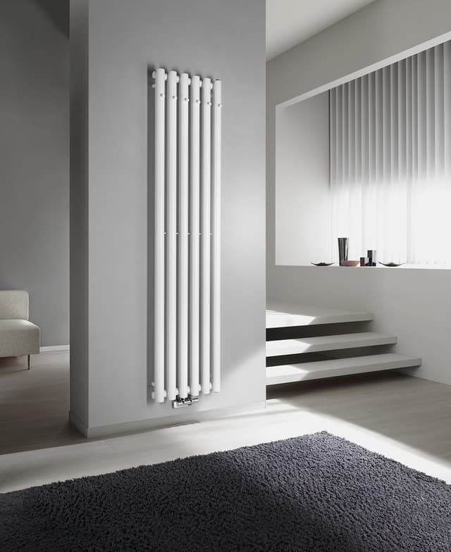 PILON grzejnik łazienkowy 418x1800mm, 6 wieszaki, biały mat