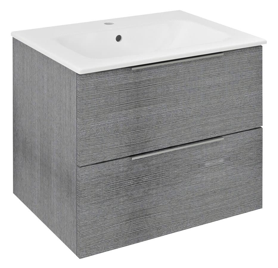 CIRASA szafka pod umywalkę 59,2x52x46cm, dąb srebrny