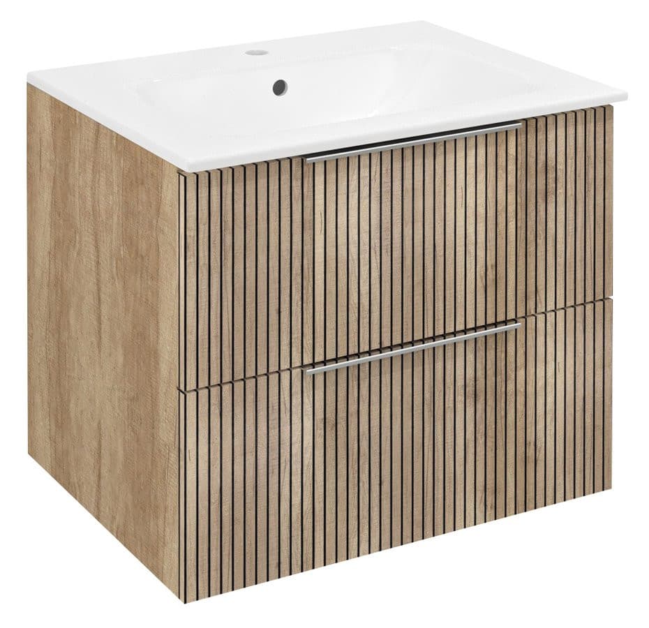 CIRASA STRIP szafka pod umywalkę 59,2x52x46cm, dąb Alabama