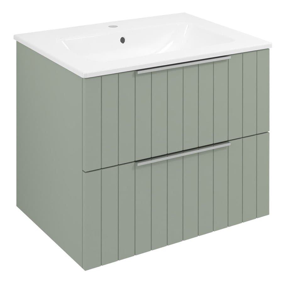 CIRASA STRIP szafka pod umywalkę 59,2x52x46cm, verde